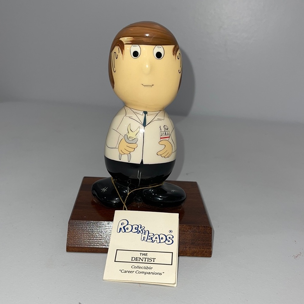 Vintage Collectible Rock Heads Dentist Career Companions Figurine